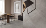 Carrelage effet béton ciré gris Unicom Starker LIVING - sol PIOMBO