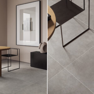 Carrelage ciment noir Unicom Starker LIVING - sol SABBIA