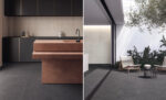 Carrelage effet béton gris noir Unicom Starker LIVING - sol GRAFITE cuisine et terrasse