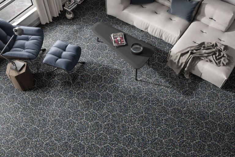 Carrelage terrazzo hexagonal noir Codicer VENICE - DARK COLOURS