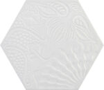 Carrelage hexagonal blanc Edition Spéciale GAUDI - Codicer pour DIFFUSION CERAMIQUE
