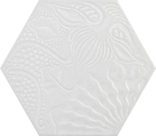 Carrelage hexagonal blanc Edition Spéciale GAUDI - Codicer pour DIFFUSION CERAMIQUE