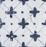Carrelage patchwork blanc bleu Diffusion Céramique CYCLADES