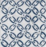 Carrelage patchwork blanc bleu Diffusion Céramique CYCLADES