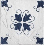 Carrelage patchwork blanc bleu Diffusion Céramique CYCLADES
