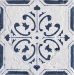 Carrelage patchwork blanc bleu Diffusion Céramique CYCLADES