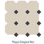 Carrelage à cabochon noir OCTOGONE Diffusion Céramique - Plaque Noir