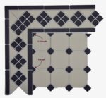 Pièces spéciales pour carrelage à cabochon OCTOGONE Diffusion Céramique - Angle, frises, triangles