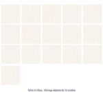 Carrelage effet papier peint uni blanc TAHITI Diffusion Céramique - 16 modèles mélangés aléatoirement