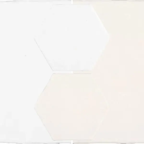 Carrelage hexagonal sol et mur - blanc ou beige - Cevica MARRAKECH