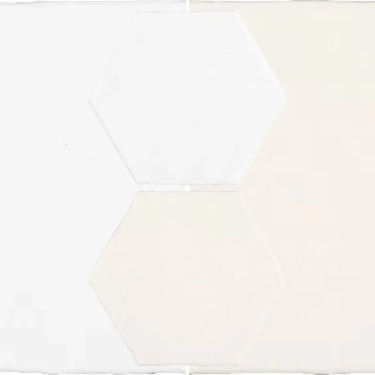Carrelage hexagonal sol et mur - blanc ou beige - Cevica MARRAKECH