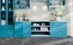 Carrelage blanc mosaïque vintage demi-lune Nanda AMANTINA GABRIELLA 10x10cm - Mur cuisine