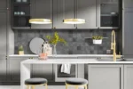 Carrelage de cuisine effet zellige gris Nanda AMANTINA - couleur RAFFINATO SILVER