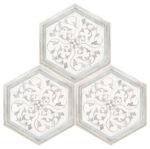 Carrelage effet carreau de ciment hexagonal Nanda HABITANIA - IRIS