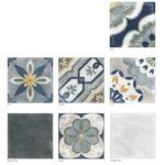 Ensemble de la collection de carrelage grès cérame Nanda VERANDA pour intérieur et extérieur
