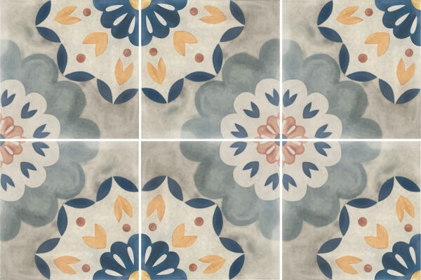 Carrelage imitation carreaux de ciment Nanda VERANDA - modèle ALMA
