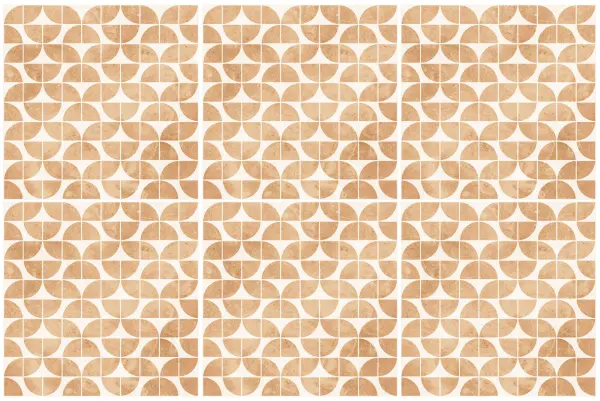 Carrelage effet carreaux ciment terre cuite et blanc Nanda Terra VENETA