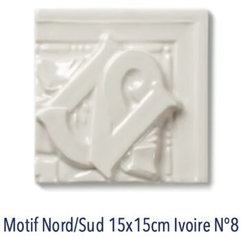 Angle d'encadrement Nord-Sud IVOIRE de carrelage métro parisien Diffusion Céramique