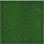 Carreau 10x10cm Doremail uni - Vert artisanal