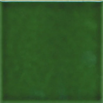Carreau 10x10cm Doremail uni - Vert artisanal