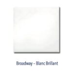 Carrelage métro 10x10cm Diffusion Céramique NEW YORK - BROADWAY Blanc Brillant
