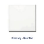 Carrelage métro 10x10cm Diffusion Céramique NEW YORK - BROADWAY Blanc Mat