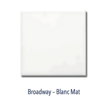 Carrelage métro 10x10cm Diffusion Céramique NEW YORK - BROADWAY Blanc Mat
