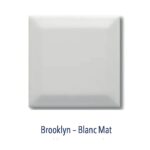Carrelage métro 10x10cm Diffusion Céramique NEW YORK - BROOKLYN Blanc Mat