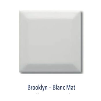Carrelage métro 10x10cm Diffusion Céramique NEW YORK - BROOKLYN Blanc Mat