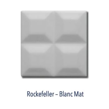 Carrelage métro 10x10cm Diffusion Céramique NEW YORK - ROCKEFELLER Blanc Mat
