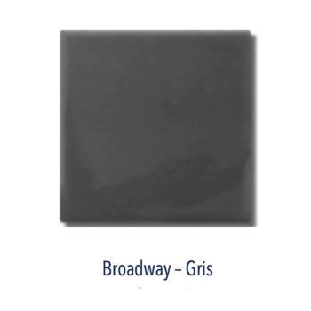 Carrelage métro 10x10cm Diffusion Céramique NEW YORK - BROADWAY Gris