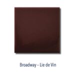 Carrelage métro 10x10cm Diffusion Céramique NEW YORK - BROADWAY Lie de Vin
