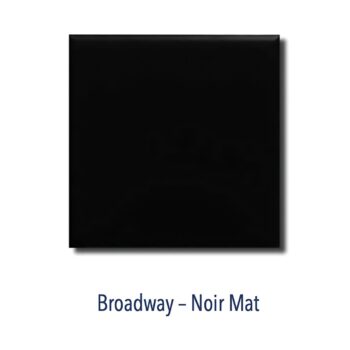 Carrelage métro 10x10cm Diffusion Céramique NEW YORK - BROADWAY Noir Mat