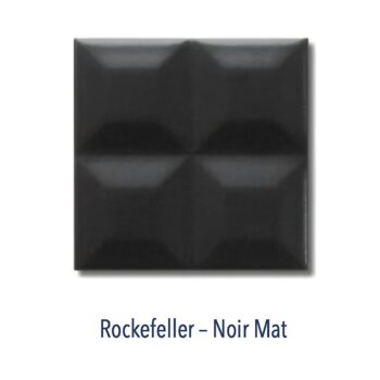 Carrelage métro 10x10cm Diffusion Céramique NEW YORK - ROCKEFELLER Noir Mat