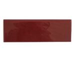 Finition Bullnose longueur arrondi - carrelage plat 10x30cm Diffusion Céramique NEW YORK - LIE DE VIN