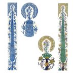 Fresque carrelage mural artisanal tunisien Doremail CYPRES