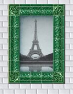 Frise et angle d'encadrement de carrelage métro parisien Diffusion Céramique