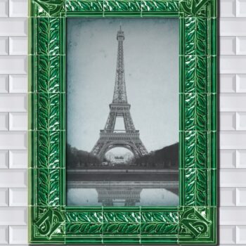 Frise et angle d'encadrement de carrelage métro parisien Diffusion Céramique