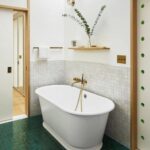 Zellige mosaïque marocain traditionnel Diffusion Céramique - Salle de bain en blanc et vert