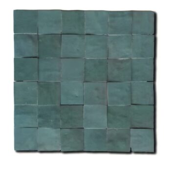 Zellige mosaïque marocain traditionnel Diffusion Céramique 5x5cm sur trame 30x30cm - LAGON