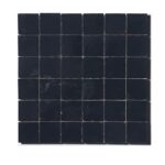 Zellige mosaïque marocain traditionnel Diffusion Céramique 5x5cm sur trame 30x30cm - NOIR