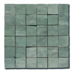 Zellige mosaïque marocain traditionnel Diffusion Céramique 5x5cm sur trame 30x30cm - SAINTE-CROIX