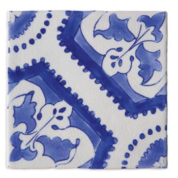 Carreau azulejo de faience 15x15cm Terracim Les Portugaises - EVORA