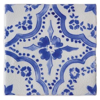 Carreau azulejo de faience 15x15cm Terracim Les Portugaises - PORTO