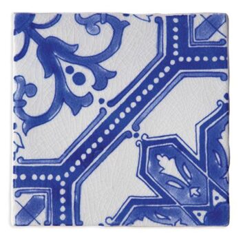 Carreau azulejo de faience 15x15cm Terracim Les Portugaises - TAVIRA
