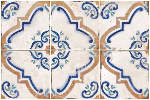 Carrelage méditerranéen vintage Nanda MAGNOLIA JULIA 20x20cm