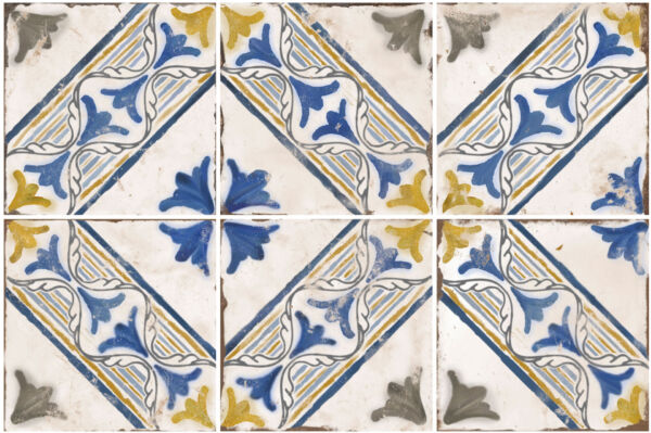 Carrelage méditerranéen vintage Nanda MAGNOLIA LINA 20x20cm