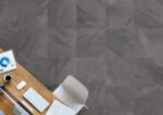 Sol avec carrelage pierre noir DecorUnion PIETRA LAVAGNA - ANTRACITE 60x60cm