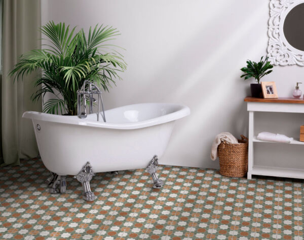 Sol salle de bain en carrelage andalou Nanda ANDALUSIA NADIA