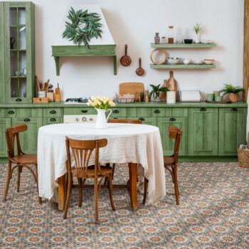 Sol de cuisine en carrelage andalou Nanda ANDALUSIA ZAIDA
